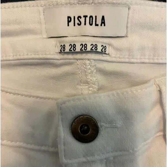 PISTOLA white jeans 28 - Picture 4 of 4